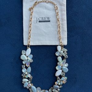 J Crew Statement Necklace Shades of Grey 21”